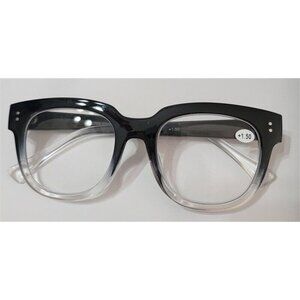NWT EyeKepper Black Ombre 1.5 Cat Eye Thick Reading Nerd Glasses 117210